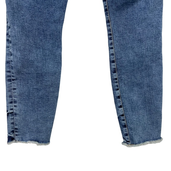 Good American Good Waist Cropped Skinny Leg High Waist Raw Hem Stretch Jeans 8 - Picture 11 of 16